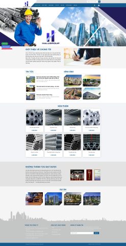 Theme wordpress giới thiệu công ty thép ,vlxd giá rẻ