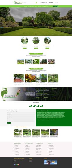Theme wordpress thiết kế sân vườn cây cảnh giá rẻ