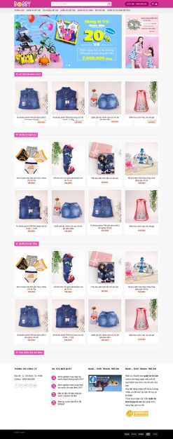 Theme wordpress thời trang trẻ em giá rẻ