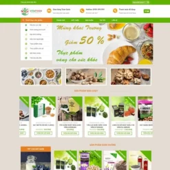 Theme wordpress thực phẩm 10 giá rẻ