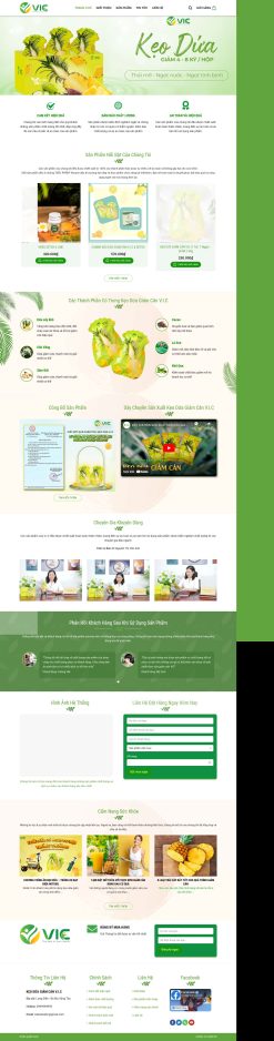 Theme wordpress bán hàng thực phẩm kẹo dứa giá rẻ