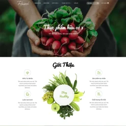 Theme WordPress thực phẩm sạch 28 giá rẻ