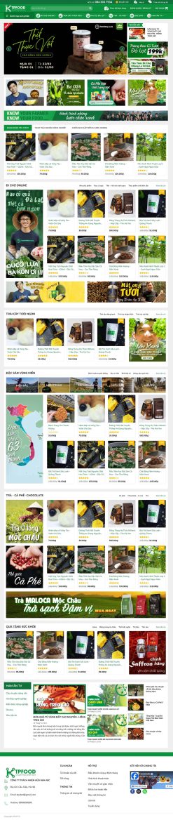 Theme wordpress thực phẩm nông sản 5 giá rẻ