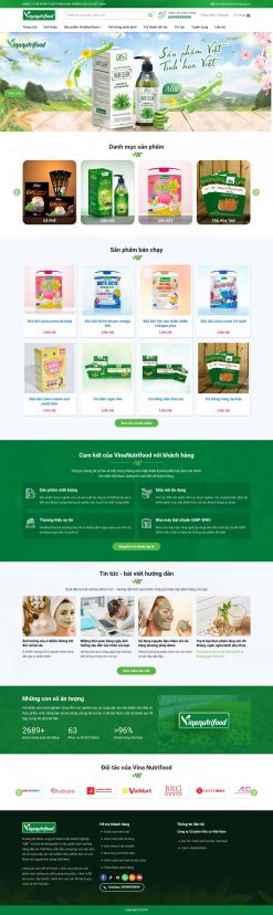 Theme wordpress thực phẩm chức năng 1 giá rẻ