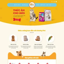 Theme WordPress bán đồ chơi, thực phẩm thú cưng 03 giá rẻ