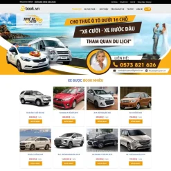 Theme wordpress dịch vụ thuê xe du lịch giá rẻ