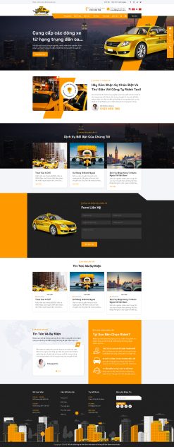 Theme wordpress dịch vụ cho thuê xe taxi 7 giá rẻ