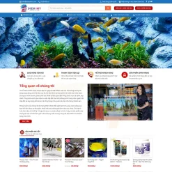 Theme WordPress thủy sinh, cá cảnh 02 giá rẻ