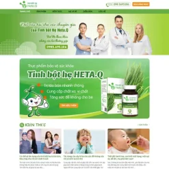 Theme WordPress bán sản phẩm tinh bộ hẹ giá rẻ