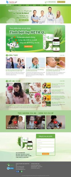 theme wordpress thực phẩm cho bé giá rẻ