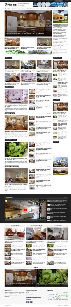 Theme wordpress tin tức tạp chí nhà đẹp giá rẻ
