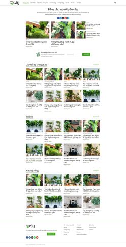 Theme wordpress blog về cây xanh giá rẻ