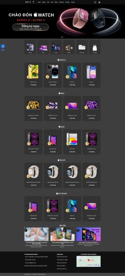 Theme wordpress bán điện thoại giống topzone giá rẻ
