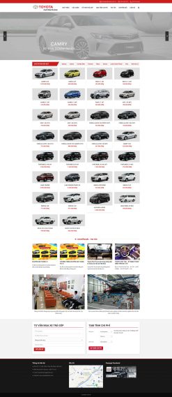 Theme wordpress bán ô tô toyota 2 giá rẻ