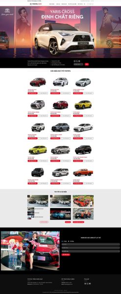 Theme wordpress ô tô toyota 4 giá rẻ