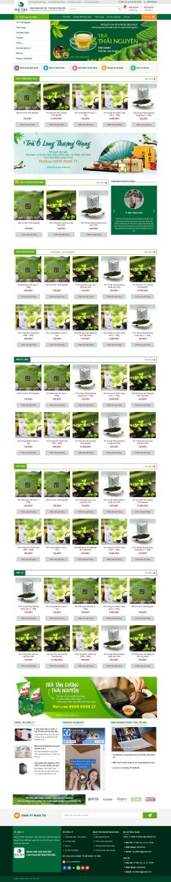 Theme wordpress bán trà xanh giá rẻ
