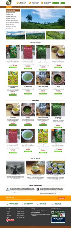 Theme wordpress bán trà xanh 3 giá rẻ