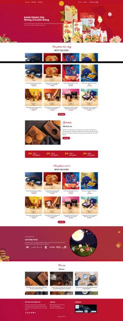Theme wordpress bán bánh trung thu giá rẻ