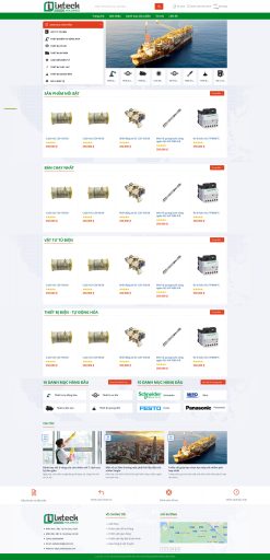 Theme wordpress bán thiết bị cơ khí điện tự động giá rẻ