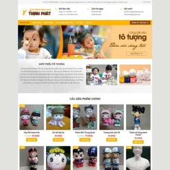 Theme WordPress bán tượng tô màu thạch cao giá rẻ