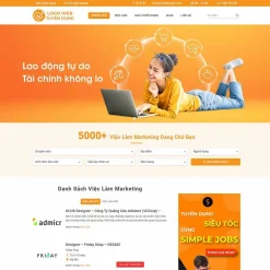 Theme WordPress tuyển dụng, việc làm 02 giá rẻ