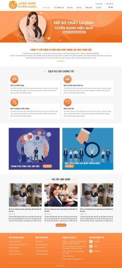 Theme wordpress tuyển dụng 3 giá rẻ