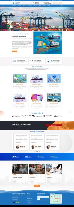Theme wordpress công ty vận tải quốc tế giá rẻ