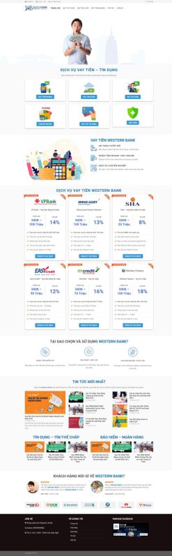 Theme wordpress dịch vụ tài chính vay tiền 1 giá rẻ