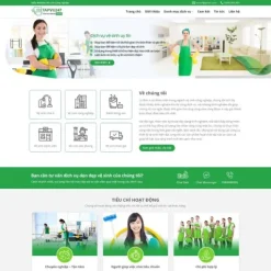 Theme wordpress dịch vụ vệ sinh giá rẻ