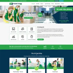 Theme WordPress dịch vụ vệ sinh 04 giá rẻ