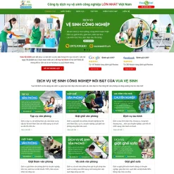Theme WordPress dịch vụ vệ sinh 05 giá rẻ
