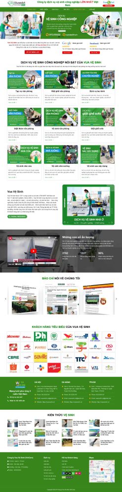 Theme wordpress vệ sinh công nghiệp giá rẻ
