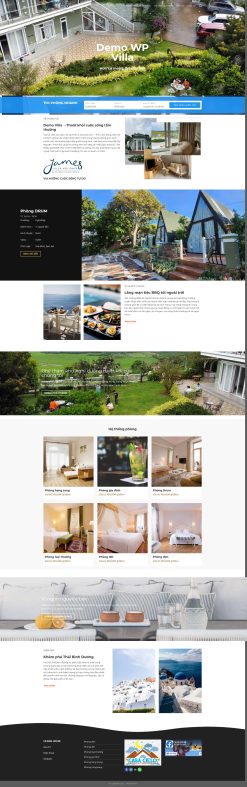 Theme wordpress giới thiệu villa khách sạn 01 giá rẻ
