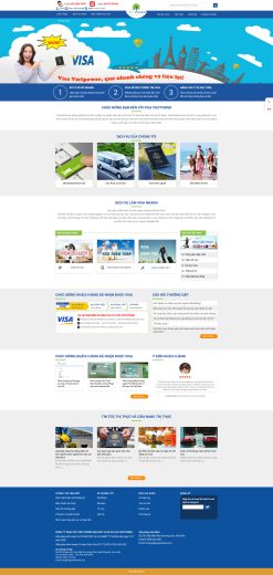 Theme wordpress dịch vụ làm visa 2 giá rẻ