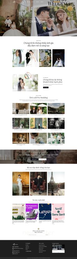 Theme wordpress web studio áo cưới đẹp giá rẻ