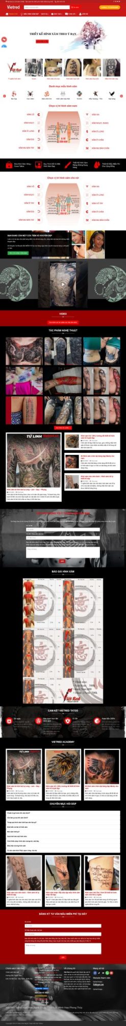 Theme wordpress tiệm xăm giá rẻ