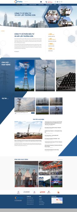 Theme wordpress xây dựng xây lắp cầu đường giá rẻ