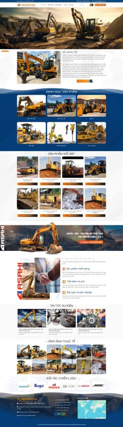 Theme WordPress bán xe cơ giới giá rẻ