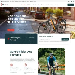 Theme WordPress cho thuê xe đạp giá rẻ