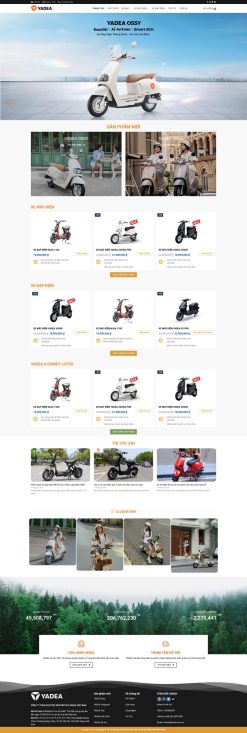 Theme wordpress bán xe điện 2 giá rẻ