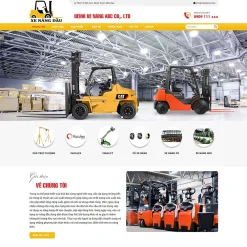 Theme WordPress bán xe và thiết bị nâng hàng hóa giá rẻ
