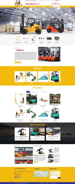 Theme wordpress bán xe nâng 1 giá rẻ