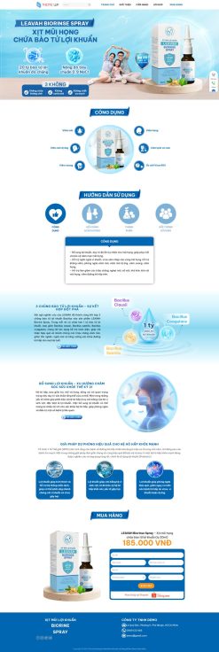 Theme wordpress bán thuốc xịt mủi giá rẻ