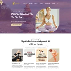 Theme WordPress trung tâm dạy Yoga giá rẻ